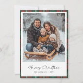 Randonnée d'hiver Snow Fun Photo Platiné Carte de (Devant)