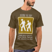 Randonnée est Easy T-shirt Funny Backpacking Tee (Devant)