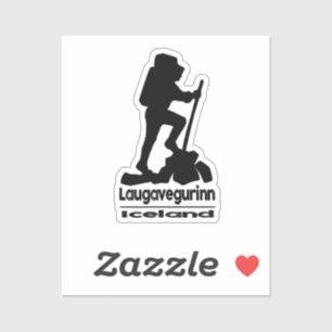 Randonnée - Laugavegurinn - Islande - Sticker