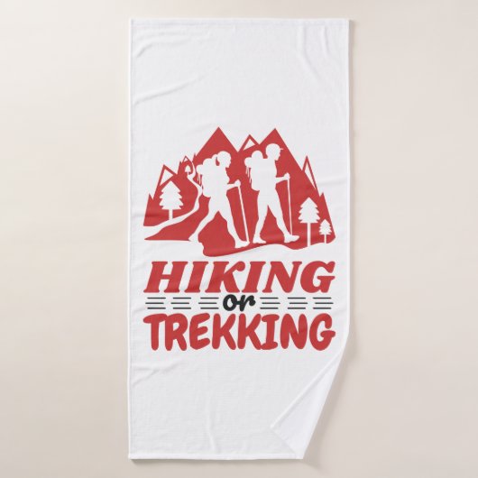 Randonnée ou trekking (Serviette de bain)