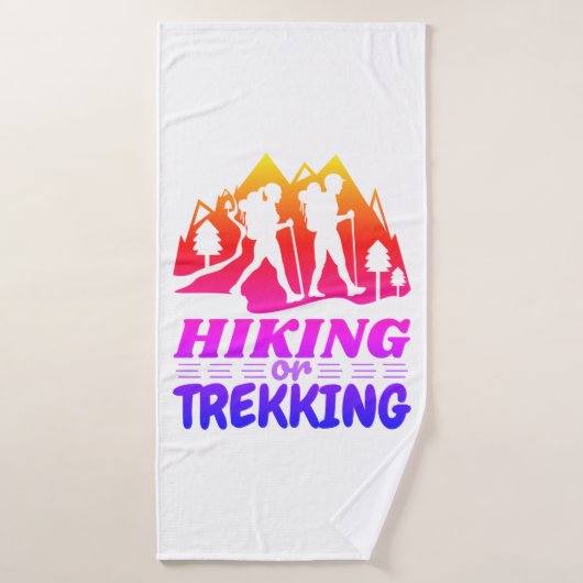 Randonnée ou trekking (Serviette de bain)
