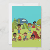 Randonnée pédestre sur carte d'invitation annivers (Dos)