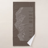 Randonnée Plus Montagnes Blanc (Serviette de bain)