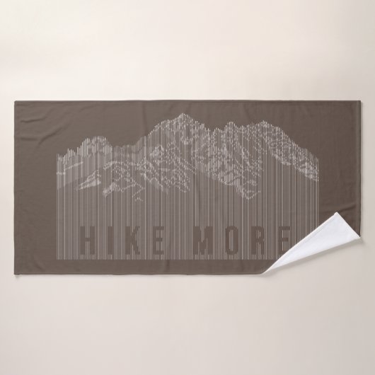 Randonnée Plus Montagnes Blanc (Serviette de bain)