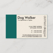 randonneur à chien découpé des cartes perforées (Dos)