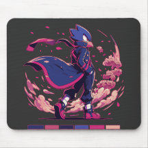Randse Sakura Krijger Vogel Anime Illustratie