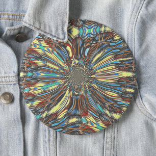 Randstedige Afrikaanse Stedelijke Pop Art Abstract Ronde Button 6,0 Cm