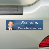Randy Brogdon Bumpersticker (Op auto)