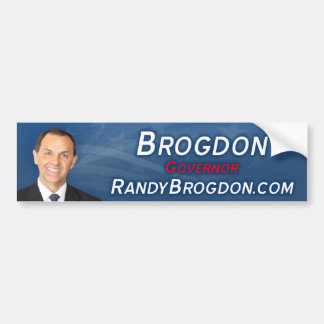 Randy Brogdon Bumpersticker