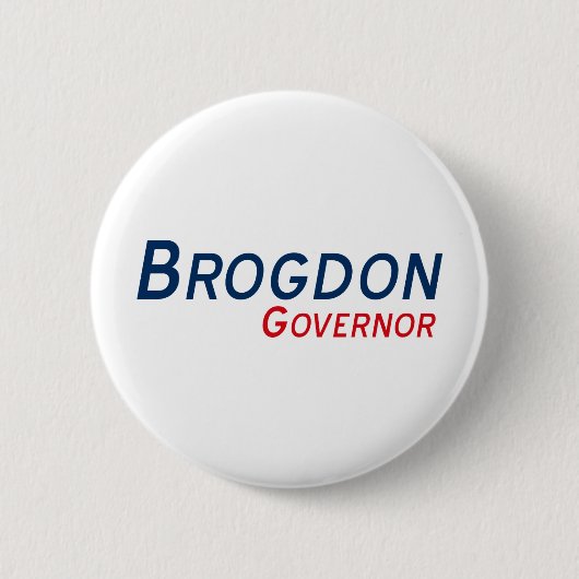 Randy Brogdon Gouverneur Button (Voorkant)