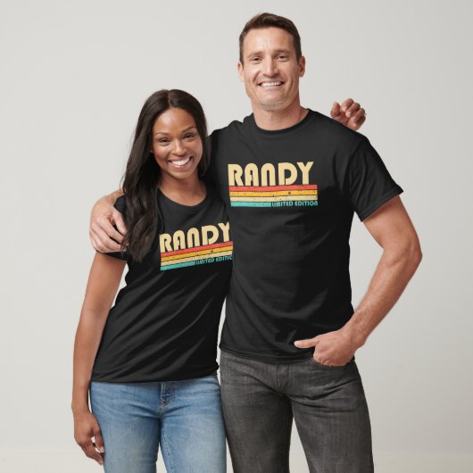 RANDY Name Personalized Funny Retro  Birthd T-shirt (Unisex)