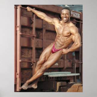 Randy op de trein poster