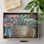 Randy Rogue, wasbeer die poker speelt Tissuepapier (Geschenk)