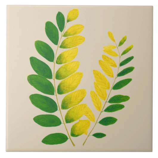 'Rang De Basanti' op een keramische Tegel (II) Tegeltje (Voorkant)