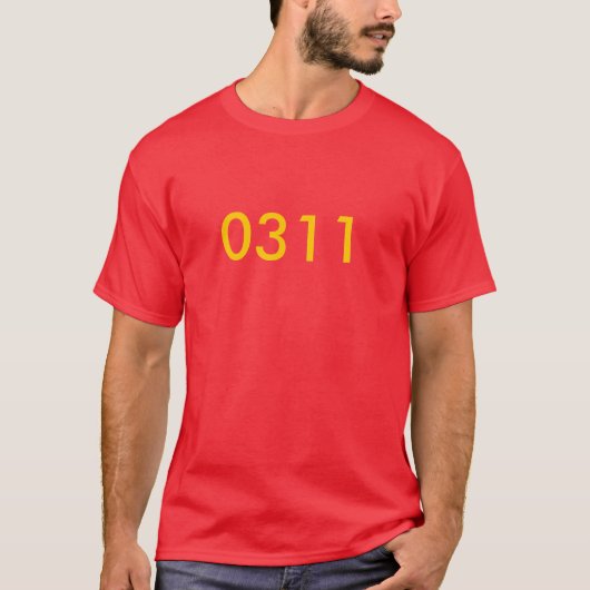 rang, oorlog in Irak, 0311 T-shirt (Voorkant)