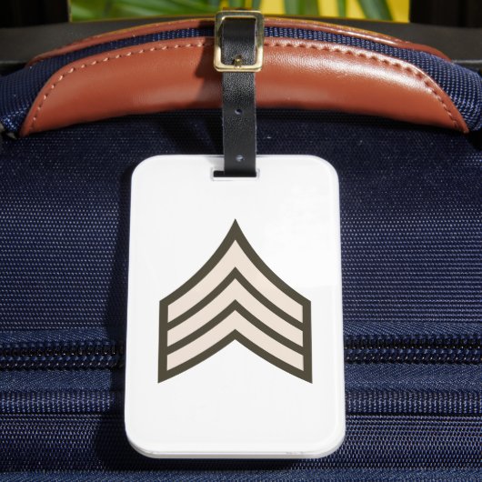 rang van sergeant bagagelabel (Voorkant Insitu 2)