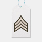 rang van sergeant cadeaulabel (Voorkant)