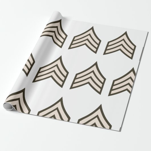 rang van sergeant cadeaupapier (Uitgerold)