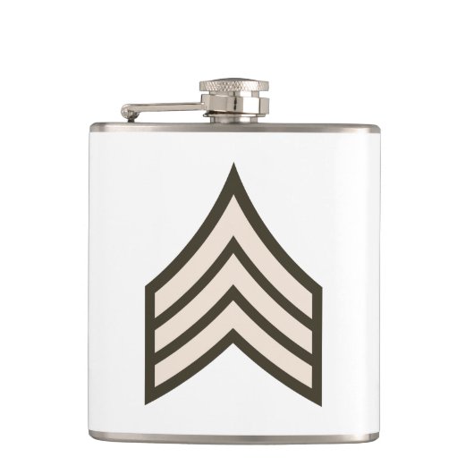 rang van sergeant heupfles (Voorkant)