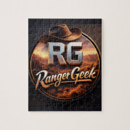 Range geek western style logo jigsaw legpuzzel
