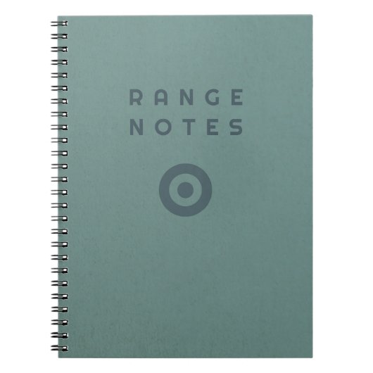 Range Notes - Shooting Range Logbook Notitieboek (Voorkant)