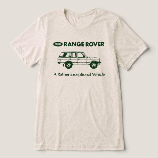 Range Rover - een echt uitzonderlijk voertuig Tri-Blend Shirt (Design voorkant)