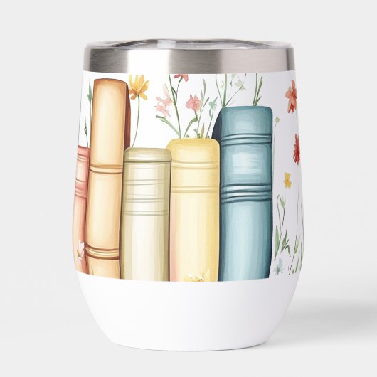 Rangée de livres, de fleurs, de papillons (Arrière)