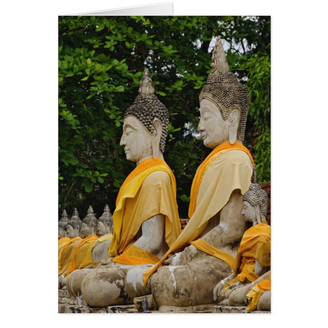 Rangée de statues de Bouddha, Wat Yai Chaya Mongko (Devant)