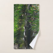 Rangée de tortues Green Nature Photo (Serviette à main)