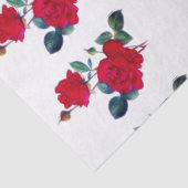 Rangées de papier de soie de soie rouge de roses (Détail)