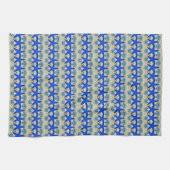 rangées de serviette bleu étoiles (Horizontal)