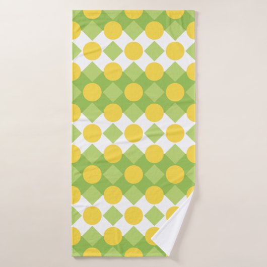Rangées joyeux de formes Motif (Serviette de bain)