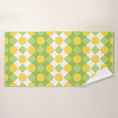 Rangées joyeux de formes Motif (Serviette de bain)