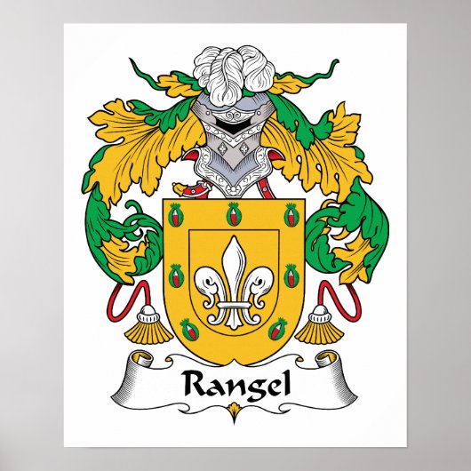 Rangel Family Crest Poster (Voorkant)