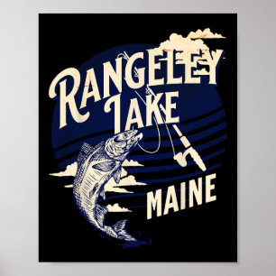 Rangeley Lake Maine Fly Fishing Forel B Visser Sou Poster