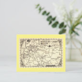 Rangeley Lakes Map, Maine Briefkaart (Staand voorkant)