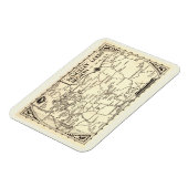 Rangeley Lakes Map, Maine Magneet (Linkerzijde)