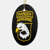 Ranger Airborne Eagle Patch Keramisch Ornament (Links)