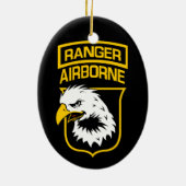 Ranger Airborne Eagle Patch Keramisch Ornament (Achterkant)