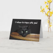 Ranger Black Cat Best Mam Card Kaart (Gele Bloem)