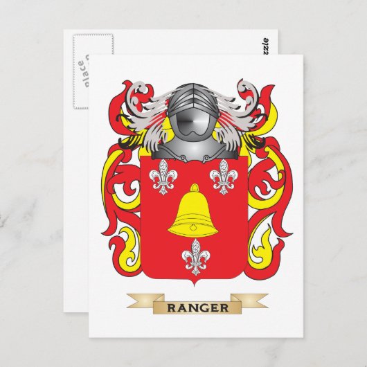 Ranger Coat of Arms (familiekust) Briefkaart (Voorkant / Achterkant)