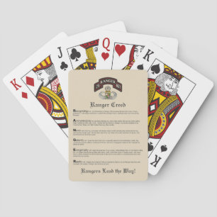 Ranger Creed-speelkaarten Speelkaarten