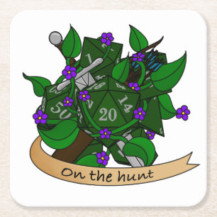 Ranger Dice Design Vierkante Kartonnen Onderzetter