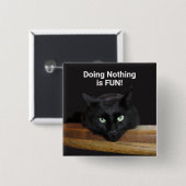 Ranger "Doing Niets"-Button Vierkante Button 5,1 Cm (Voorkant /achterkant)