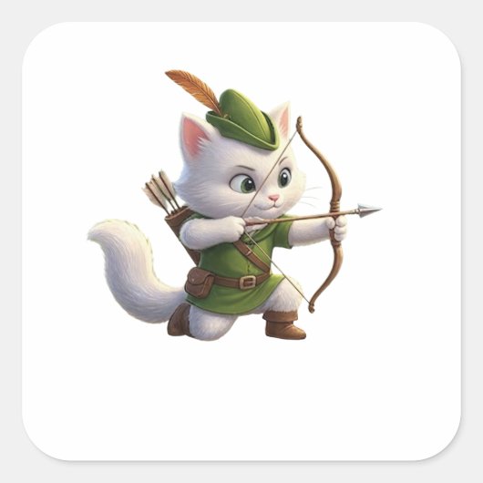 Ranger Kitten Boogschutter Sticker (Voorkant)