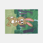 Ranger Rick | Becky Hare Fleece Deken (Voorkant (Horizontaal))