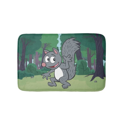 Ranger Rick | Grijze eekhoorn Badmat (Voorkant)