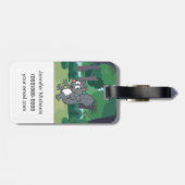 Ranger Rick | Grijze eekhoorn Bagagelabel (Achterkant horizontaal)