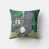 Ranger Rick | Grijze eekhoorn Kussen (Achterkant)
