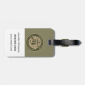 Ranger Rick | Ranger Rick Khaki Logo Bagagelabel (Achterkant horizontaal)